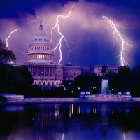 white house lightning