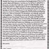 A letter to Santa