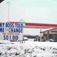 Change the stupid sign