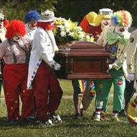 clown funeral