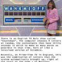 Wank me off - from a quality English game show