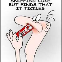 Coke-sniffing