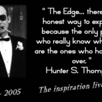 the edge...
