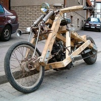 The Little Motorbike that Wood.