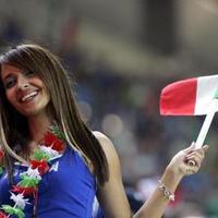 Italian power .... (Why smiling? must not be watching the match!)