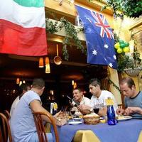 Italy and Australian begin their match of good food and wine countries
