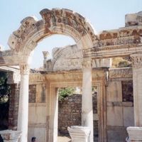 The temple of Hadrian Ephesus