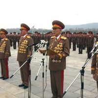 North Korean generals wearing all their medals