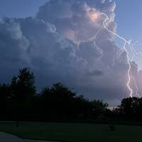 Distant lightning by Debbie Genaidy
