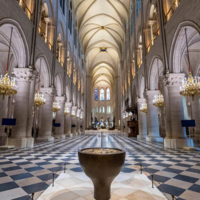 Notre Dame rebuilt.  It looks protestant - lots of light