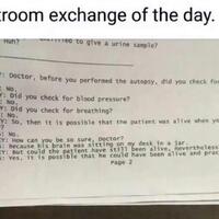 Courtroom exchange of the day