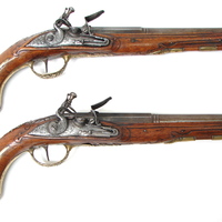 German Flintlock Officers caliber pistols