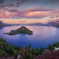 Canada's Crater Lake (old volcano).