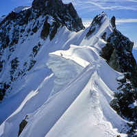 Rochefort ridge, Mt. Blanc, Italy.