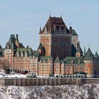 Chateau Hotel In Canada, Winter