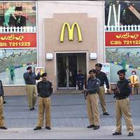 Micky D's needed extra security for the release of the McRib in Pakistan.
