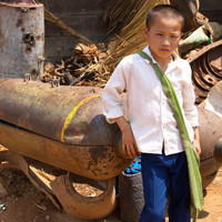 Cluster Bomb Casing in Laos