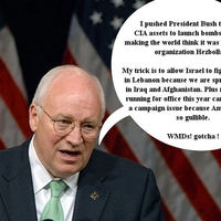 Crook Cheney and Rove create havoc in Israel for political gain