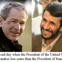 Ahmadinejad calls for peace .. Bush turns a blind eye