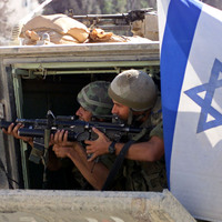 Israeli army runs for cover