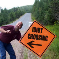 idiot crossing