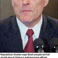 Giuliani Says Bush admin is full of shit