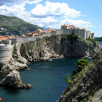 City wall of Dubrovnik croatia