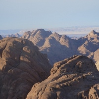 before sunset on Mt Sinai