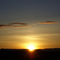 Sunset in BlueRidge Mountains