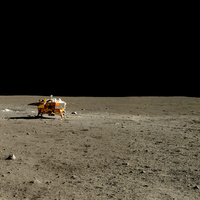 Panorama of the Moon from Chinese rover