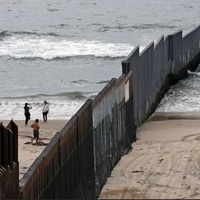 Impenetrable border wall meets the water