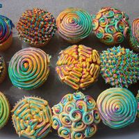 Trippy cupcakes