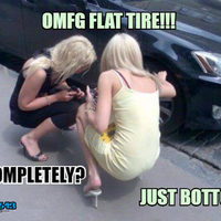 flat tire...