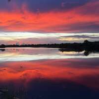 Shell Creek sunset by Tom Ray