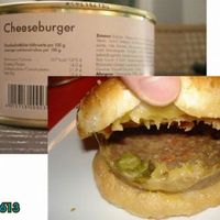 cheeseburger in a can yum yum!