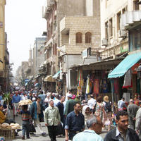 Khan al-Khalili market in the Islamic part of Cairo
