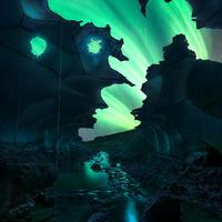 Aurora Under Ice Caves [Vatnajokull Glacier, Iceland]