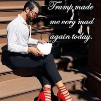 Trump is a big mean poopy head :(