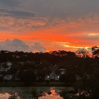 blazing sunset