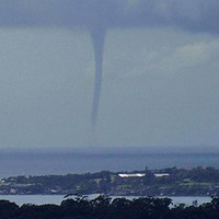 Water spout in Sydney yesterday