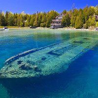 Lake Huron.Shipwreck