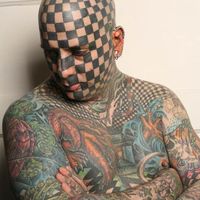 checkerboard tattoo