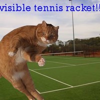 invisible tennis racket!!