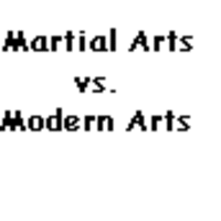 MARTIAL ARTS VS MODERN ARTS