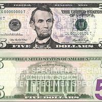 New 5 Dollar Bill... very U-R-a-Peein