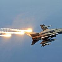 RAF Tornado firing flares