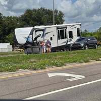 Camping on the highway