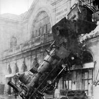 Train wreck at Montparnasse Station, Paris 1895
