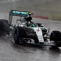 Mercedes F1 on sun soaked Austin, TX track