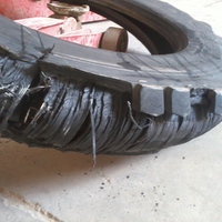 blown tire